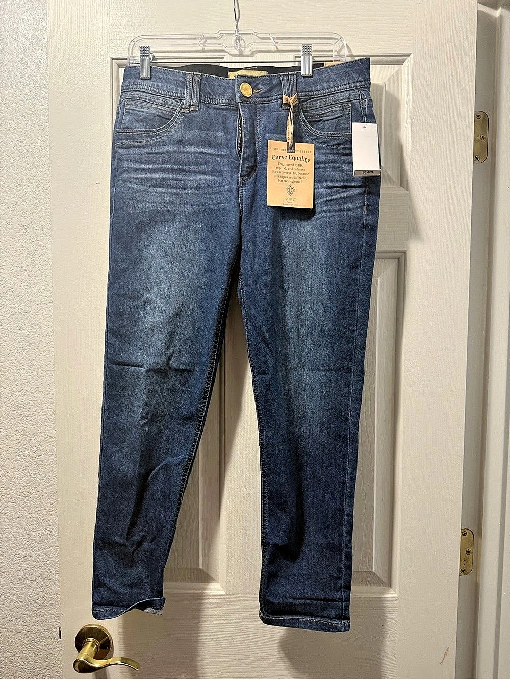 Democracy Ab Technology Ankle Skimmer Skinny Jeans Blue Size 8